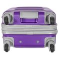 thumbnail image 4 of Olympia Denmark 21" Expandable Carry On Spinner Luggage Suitcase, Purple, 4 of 8