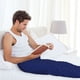 thumbnail image 5 of Balery Navy Blue Pantalones de pijama para hombre, pijama ultraligero, pantalón de descanso-Medium, 5 of 6