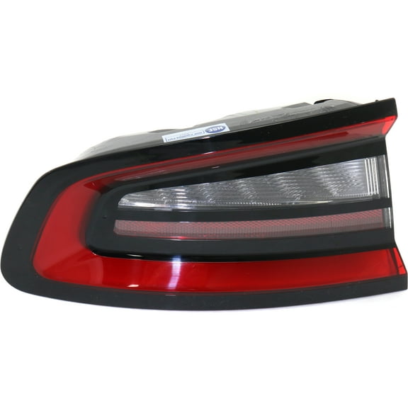 Tail Light Compatible With 2015-2020 Dodge Charger Left Driver Side, Outer With bulb(s)