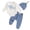 White, variant on newwalpole Little Brother Outfit Long Sleeve Romper and Pants Baby Boy Coming Home Hospital Outfit Fall Winter Clothes Blue for Size 9-12 Months