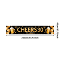 thumbnail image 3 of 30th Birthday Celebration Banner Backdrop Party Decorations for Cheers to 30 Years Milestone Event Decor Photography Background Supplies Festive Props, 3 of 4