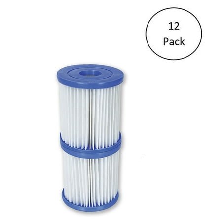 Bestway Flowclear Type V/Type K 330 GPH Replacement Filter Cartridge (12 (Best Way To Call Usa From Mexico)