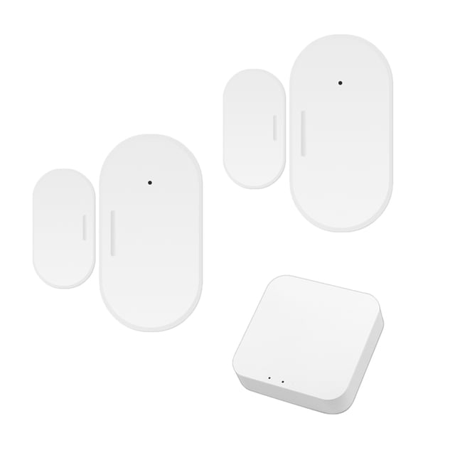 Door Window Gate Sensor Smart Home Magnetic Garage Window Door Sensor System Alarm Open/Close Detector ,Easy to Use