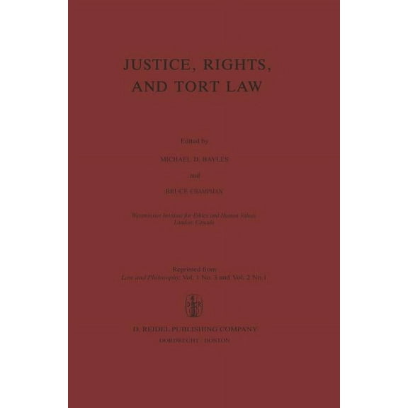 Justice, Rights, and Tort Law, (Paperback)