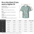 thumbnail image 6 of Lsque Floral pattern Hawaiian Shirt for Men, Unisex Summer Beach Casual Short Sleeve Button Down Shirts-X-Large, 6 of 9