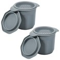 thumbnail image 1 of EIGTHTAIL 2 Pcs Récipient à Graisse de Bacon Antiadhésif en Silicone avec Filtre 310ml Pot à Graisse Résistant à la Chaleur pour Cuisine Maison, 1 of 10
