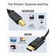 thumbnail image 5 of Cable de impresora CableCreation USB B a USB C de 2 m, negro, paquete de 2, 5 of 8