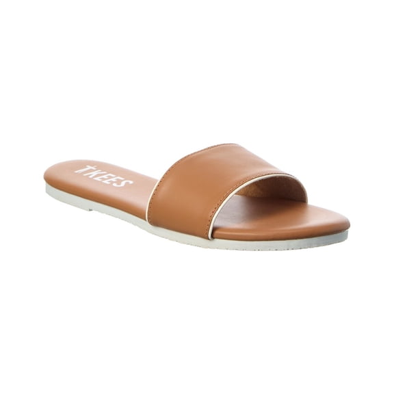 TKEES Lucas Leather Sandal, 9, Brown