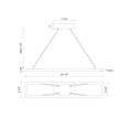 thumbnail image 7 of PD88530-BG-Kuzco Lighting-Piazza - 36W LED Rectangular Pendant-1.38 Inches Tall and 5.88 Inches Wide-Brushed Gold Finish, 7 of 7