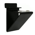 thumbnail image 6 of Slatwall Glass Shelf Bracket, Low Profile Support for Glass Shelving up to 12" D, Black, 1 Unit, 6 of 9