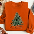 thumbnail image 4 of Womens Crew Neck Pullover Sweater Blouses Xmas Graphic Sweatshirt Tops Christmas Tree Print Sweatshirt Fall Casual Trendy Sweatshirt Hooded Pullover Tops, 4 of 7