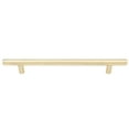 thumbnail image 2 of Bar Cabinet Pull, 160 Millimeters, 220mm Overall Length, Satin Brass by Stone Harbor Hardware, 2 of 3