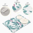 thumbnail image 4 of FREEAMG Dish Drying Mat Turquoise Leaves Kitchen Dish Pads Super Absorbent Microfiber Dish Drying Rack Pads Safe Heat-resistant Kitchen Counter Mat,16x18 Inch, 4 of 7