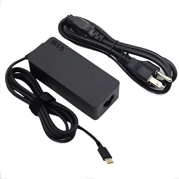 Laptop Charger 65W USB-C Charger With Lenovo ThinkPad/Yoga/Chromebook/Thinkbook Series, Fast AC Adapter Power Cord for X1/T14/E14/Yoga 7i/C940/C330