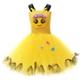 thumbnail image 4 of CUZIBR Kids Adorable Dress Girls Tutu Animal Theme Performance Outfit Sets Clothes Sets,Yellow,10-12 Years, 4 of 5