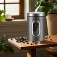 thumbnail image 5 of Stainless Steel Kitchen Canisters Set - Grey Airtight Storage Containers With Transparent Windows For Coffee, Tea & Sugar, 3-Piece Countertop Organization, 5 of 9