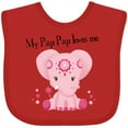 thumbnail image 3 of Inktastic Aditi My Pap Pap Loves Me Boys or Girls Baby Bib, 3 of 4