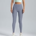 thumbnail image 4 of High Waisted Yoga Pants Women Stretchy Straight Leg Butt Lifting Yoga Tights Tummy Control Comfy Soft Workout Slacks, 4 of 6