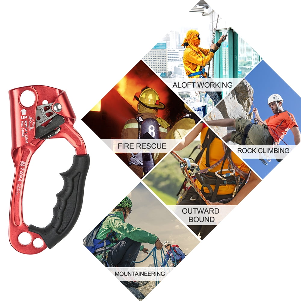 Equipment Hand Ascender Aluminum  Alloy Rock Climbing Handheld Ascender For Aloft Working Caving