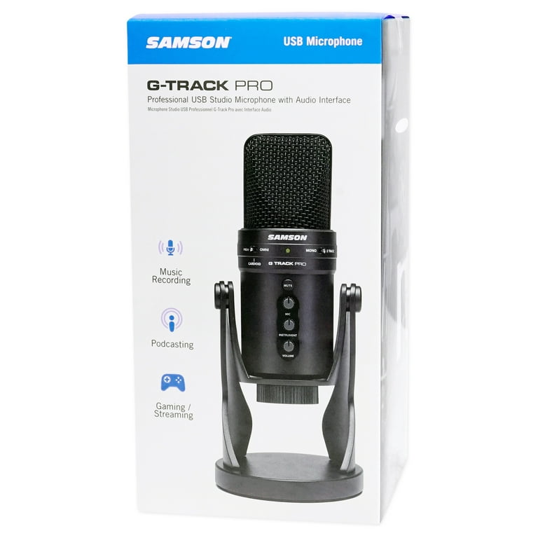 SAMSON G-TRACK PRO USBマイクとアクセサリーセット Original Samson G-Track Pro Professional USB Microphone Plug