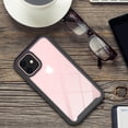 thumbnail image 6 of Apple iPhone 12 Pro, iPhone 12 /6.1" Phone Case Hybrid Cover Rugged [TPU Cushion] Enhanced Hand-Grip TPU Cushion Frame + Clear Shock-Absorbing Protective BLACK Cover Fit for Apple iPhone 12 /12 Pro, 6 of 12