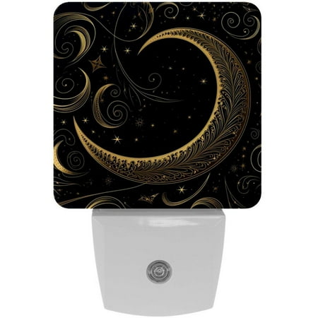 

Crescent moon symbol LED Square Night Lights - Elegant and Energy Efficient Lighting Solutions for Every Room - for Bedrooms Bathrooms and Hallways