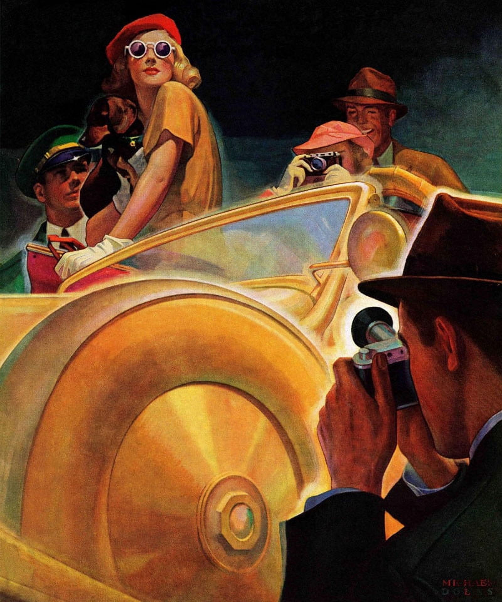 Marmont Hill "Photo Opportunity" by Michael Dolas Painting Print on Canvas