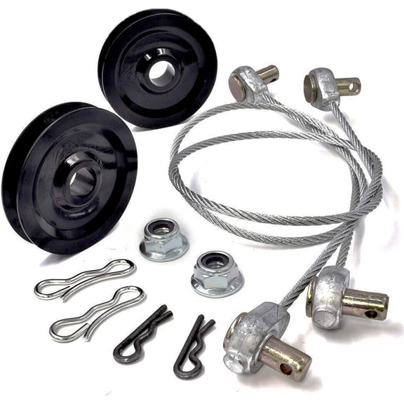HD Switch 756-04331 746-0968 714-04040 714-0104 712-04063 Deck Lift Pulley, Cable & Hardware Kit for Cub Cadet MTD Troy-Bilt Craftsman Ryobi Yard-Man Columbia (2 Kits)