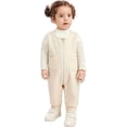 thumbnail image 2 of Cowsor Baby Boy Girl Solid Color One Piece Romper Jumpsuit Outfits Clothes Overalls, 2 of 5