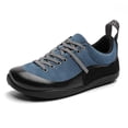 thumbnail image 3 of Men's Blue and Black Outdoor Casual Sneakers, Breathable Comfort Walking Shoes, 3 of 10