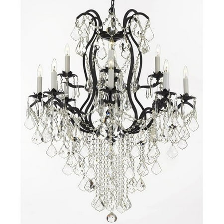 Astoria Grand Alvan 12 Light Elegance Black Candle Style Chandelier Astoria Grand Alvan 12 Light Elegance Black Candle Style Chandelier