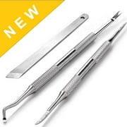 Ingrown Toenail Tool-Pedicure Tools, 3 Pcs Ingrown Toenail Lifter and File Doble Side, Stainless Steel Ingrown Toenail Removal Kit with Storage Case