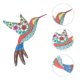 thumbnail image 3 of Iron Art Hummingbird Shape Wall Ornament Hummingbird Shaped Hanging Ornament HOMEMAXS 13767779-MX, 3 of 6