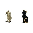 thumbnail image 1 of Figura de escritorio,Figura decorativa de caballero,escultura,artesanía,decoración de escritorio,Figura de escritorio,Estatua de gato,linda decoración para estante o escritorio,Figuras, 1 of 8