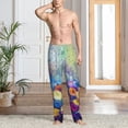 thumbnail image 2 of Balery Spring Flower Seasonal print Men's Pajama Pants,Ultra Lightweight Pjs,Lounge Pant-Large, 2 of 6