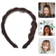 thumbnail image 5 of BRIGHTFUFU Cabello falso Cadera trenzada niña ancha de cabello Mujeres Banda de cabello de cola de caballo, 5 of 7