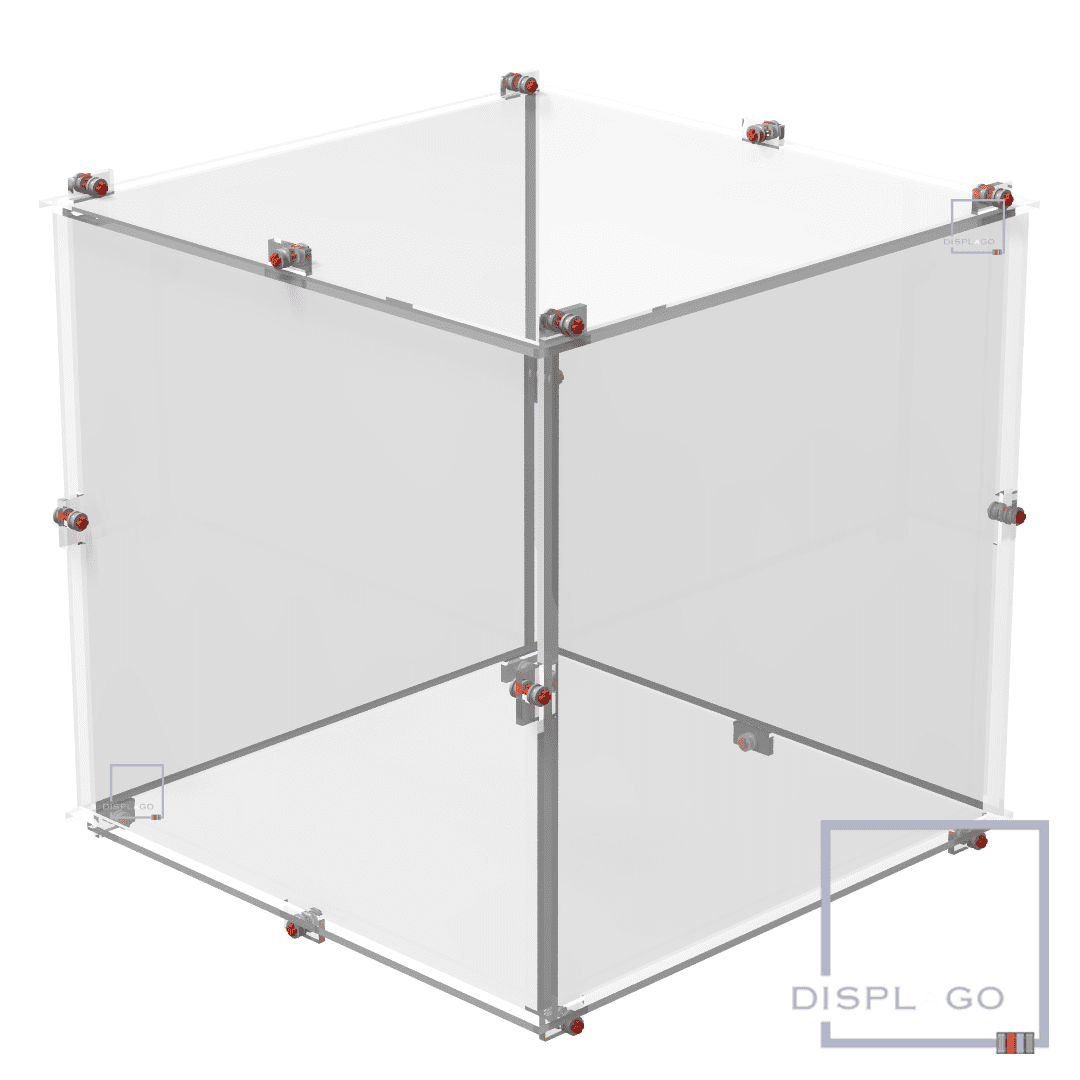 Disney™ Kevin and Dug™ Display Case for LEGO® #43290 (Clear Base)