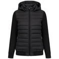 thumbnail image 7 of Enjoytime Quilted Jackets for Women Patchwork Knit Long Sleeve Zip Up Hooded Coat Warm Casual Lightweight Outerwear with Pocket, 7 of 7