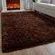 thumbnail image 2 of Alfombra Ompaa Fluffy Super Soft Fuzzy de 180 x 270 cm, color marrón, 2 of 8