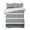Blue,Navy,White, variant on Quilts King Size Bedding Set, Sage Green Stripe Lightweight Quilted Comforter, Modern Minimalist Geomertic Striped Beige Soft Bedspread Coverlet with Pillow Covers for All Season, 96" x 106"
