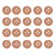thumbnail image 3 of Wood Buttons 50Pcs Classic Round Coat Replacement Buttons For DIY Crafts Light Brown Color Suitable For Knitting And Sewing Projects, 3 of 4