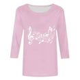 thumbnail image 4 of LiMoi Tshirts Shirts for Women Bulk Womens Tops 3/4 Sleeve Cheap Plus Size Spring Clothes for Women Printed Tops for Women Items Ordered by Me, 4 of 5
