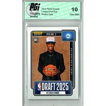 V.J. Edgecombe 2025 Panini Instant #NBADN-3 Draft 2027 Rookie Card PGI 10