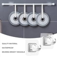 thumbnail image 5 of 20 Piezas Soportes de Barra de Cortina Autoadhesivos Soportes para Barras de Cortina Sin Perforar Sin Perforación Ajustables Sin Clavos - 2, 5 of 5