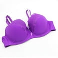 thumbnail image 4 of Karight Women's Comfort Lace Floral Bras Unlined Underwire Bra Sexy Purple, 4 of 8