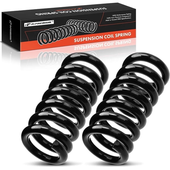 A-Premium 2Pcs Front Suspension Coil Spring Set Compatible with Dodge Ram 2500 Ram 3500 1994-2002 5.9L 8.0L Driver and Passenger Side Replace# 52039074