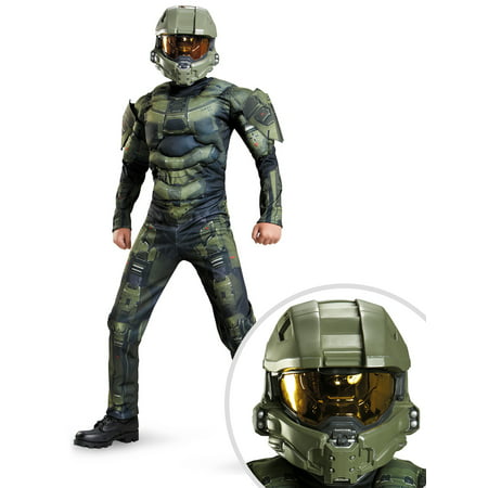 Halo Master Chief Classic Muscle Chest Costume for Kids and Halo: Master Chief Child Full Helmet