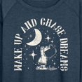 thumbnail image 3 of Peanuts - Wake Up And Chase Dreams - Women's Lightweight French Terry Long Sleeve Shirt, 3 of 6
