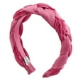 thumbnail image 4 of The Home Edit Braided Satin Headband, Bright Pink, 4 of 9