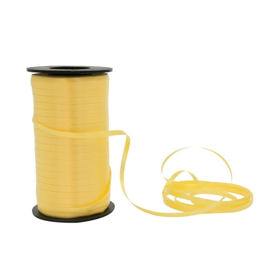 SSWBasics Yellow Curling Ribbon - 3/16"W x 500 Yds. Per Roll - Pack of 3